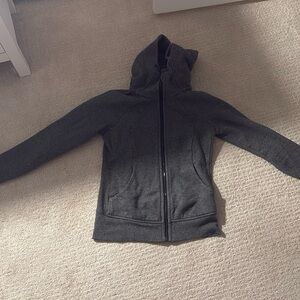 Dark gray lululemon full zip scuba size 2